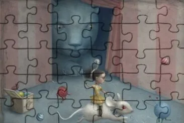 Fille mal gardÃ©e jigsaw puzzle