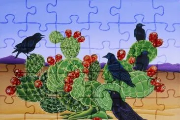 Birds in the Desert by Raul del Rio