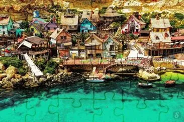Villa Popeye. Malta jigsaw puzzle