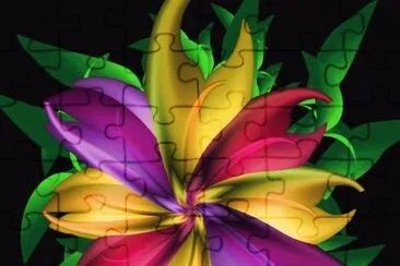 Fractal art jigsaw puzzle