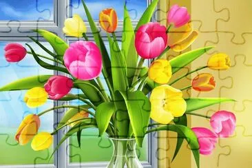 Jarron de flores jigsaw puzzle