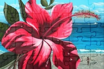 Hibiscus Painting