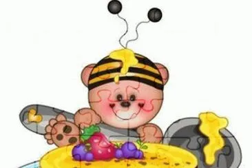 abejita comiendo jigsaw puzzle