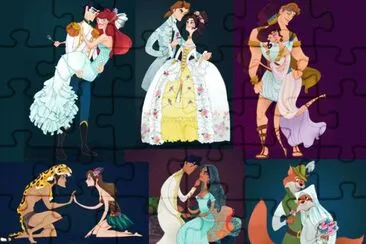 פאזל של Princesses and Princes