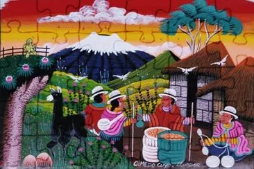 Farmers at Work Ecuador by Olmedo Cayo jigsaw puzzle