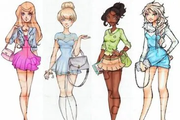 Aurora Cinderella Tiana Elsa