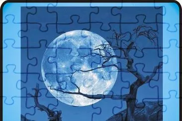 ÃRBOLES Y LUNA. jigsaw puzzle