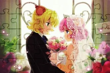 Pareja de animÃ© casÃ¡ndose