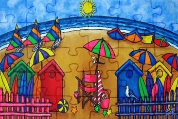 Beach Colors by Lisa Lorenz jigsaw puzzle