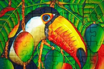 Toucan between the Food jigsaw puzzle