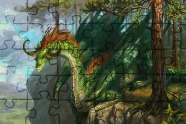 DragÃ³n en bosque