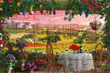 a jigsaw puzzle