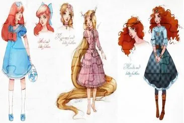 Ariel Rapunzel Merida jigsaw puzzle