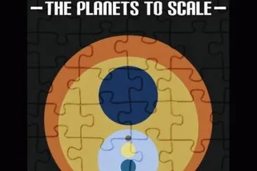 planets to scale