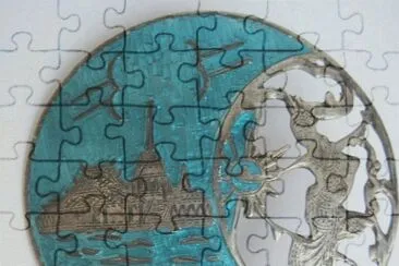 blue niello brooch jigsaw puzzle
