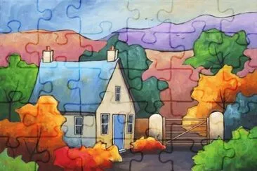 Cottage by Gillian Mowbray jigsaw puzzle