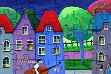 פאזל של On the way to the music school by Iwona Lifsches