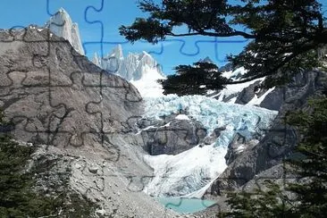 Laguna Piedras Blancas. Patagonia argentina jigsaw puzzle