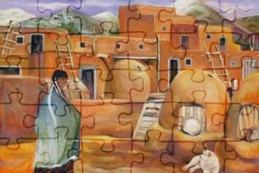 New Mexican Pueblo by Marilu Norden