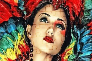 Rostro Carnaval jigsaw puzzle
