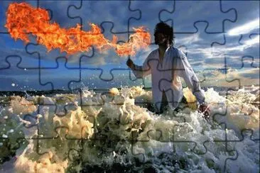 fuego sobre el agua