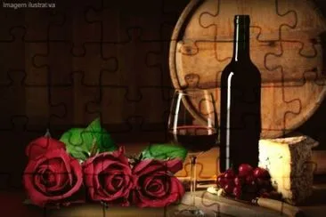 rosas e vinho