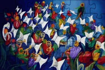 Flowerful Orchestra by Jacques Guignard
