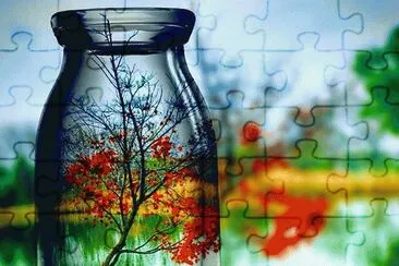 Bottle jigsaw puzzle