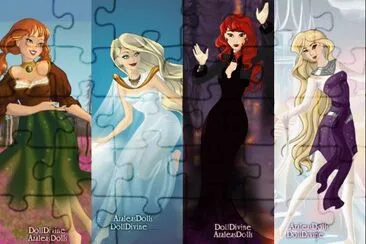Anna Elsa Merida Rapunzel jigsaw puzzle