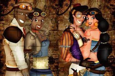 Naveen Tiana Aladdin Jasmine jigsaw puzzle