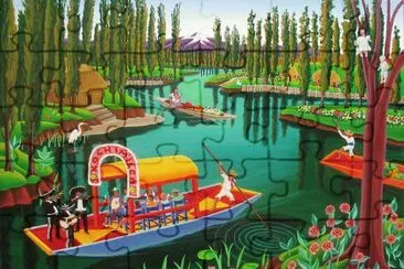 Floating Gardens Xochimilco  Mexico DF
