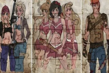 פאזל של Anna   Elsa, Snow White, HÃ©rcules