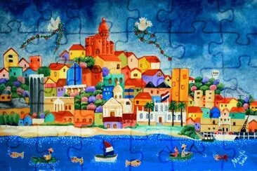 פאזל של At the Beach by MarilÃº Sosa