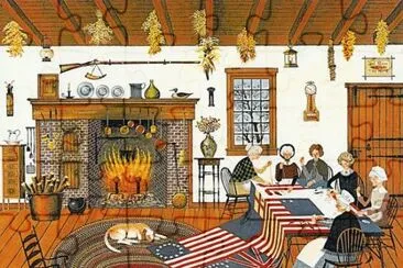Quilt makers by Charles Wysocki