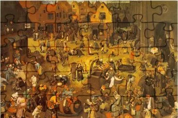 La Combat entre Carnaval et CarÃªme de Pierre Bruegel