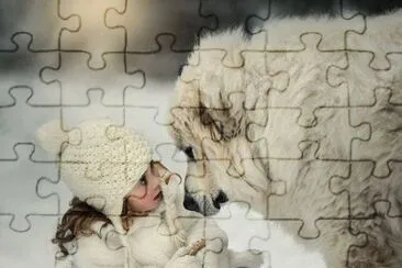 chien et enfant jigsaw puzzle