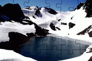 פאזל של Lago Huinganco. NeuquÃ©n. Atgentina