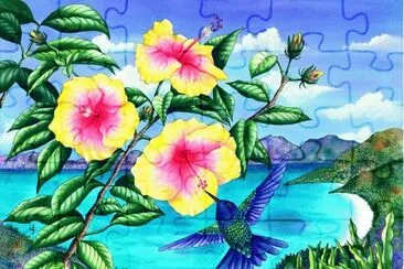 Flowers and Hummingbirds