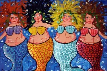 Chubby Mermaids by Renie Britenbucher