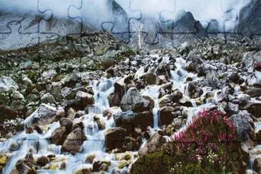 Valle de las Flores. Uttaranchal. India jigsaw puzzle