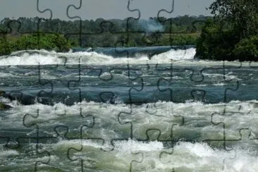 RÃ¡pidos del Nilo Victoria. Uganda jigsaw puzzle