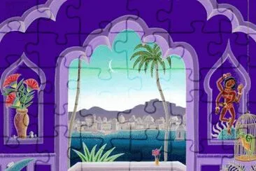 Jaipur Lake Pavillion by Thomas McKnight jigsaw puzzle