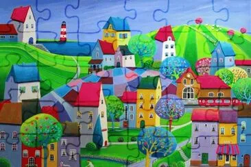 Seaside Village by Iwona Lifsches
