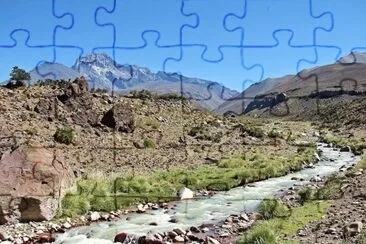 Hacia Termas El Sosneado. Mendoza. Argentina jigsaw puzzle