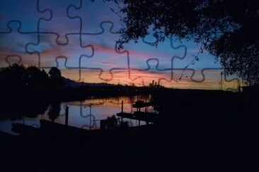 Delta sunset jigsaw puzzle