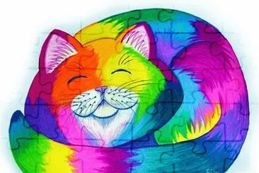 Happy Cat jigsaw puzzle