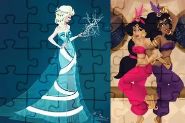 Elsa Jasmine Esmeralda jigsaw puzzle