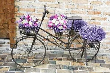 bicicleta con flores