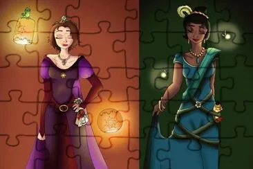 Rapunzel Tiana jigsaw puzzle