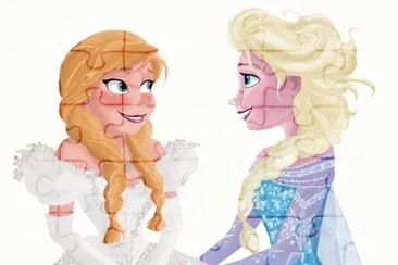 Anna Elsa jigsaw puzzle
